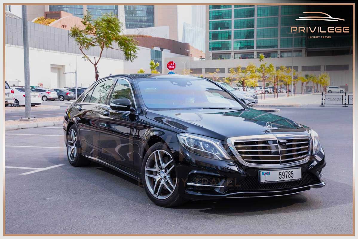 mercedes s class chauffeur car hire in dubai