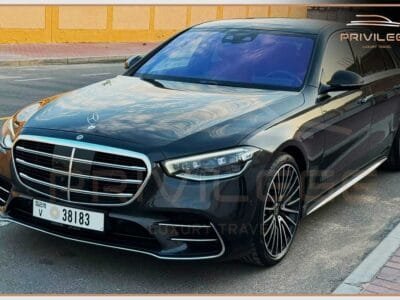 s class chauffeur driven car in dubai