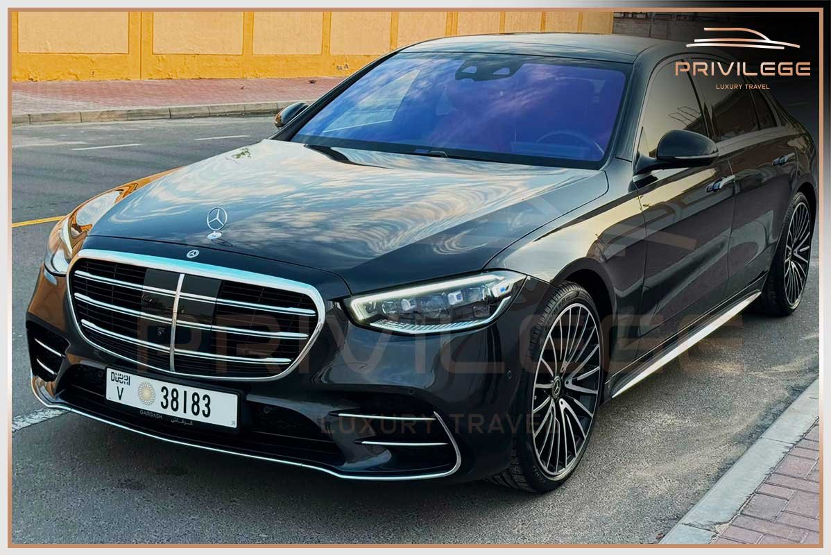 s class chauffeur driven car in dubai