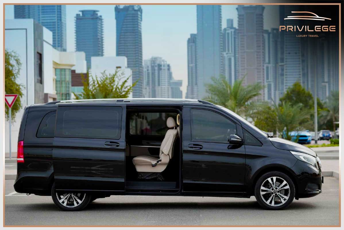 mercedes v class rent with driver