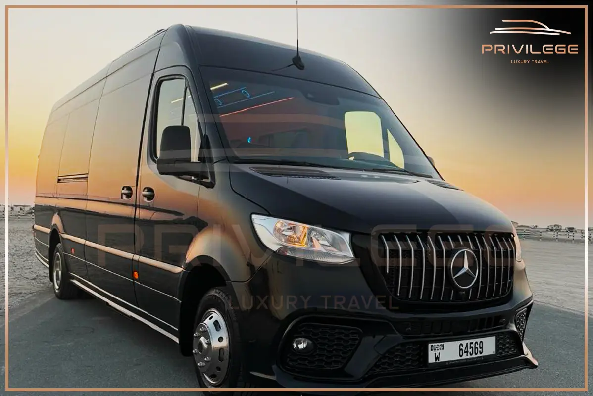 mercedes sprinter business class 16 seater rent in dubai